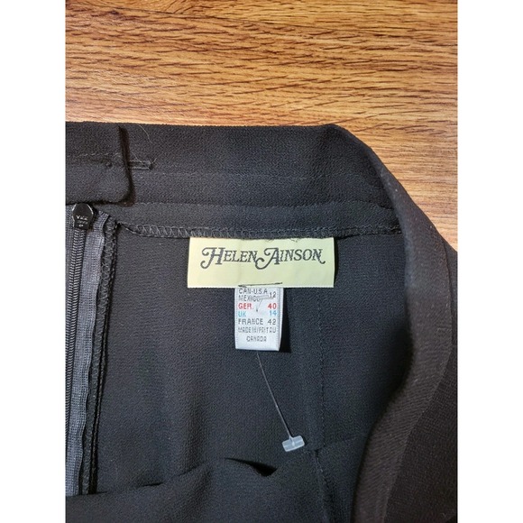 Helen Ainson Size 12 Black Flowy Dress Pants USA - Picture 4 of 4